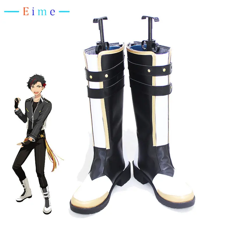 Game Ensemble Stars Shinkai Kanata Cosplay Shoes PU Leather Shoes Halloween Carnival Boots Cosplay Prop Custom Made