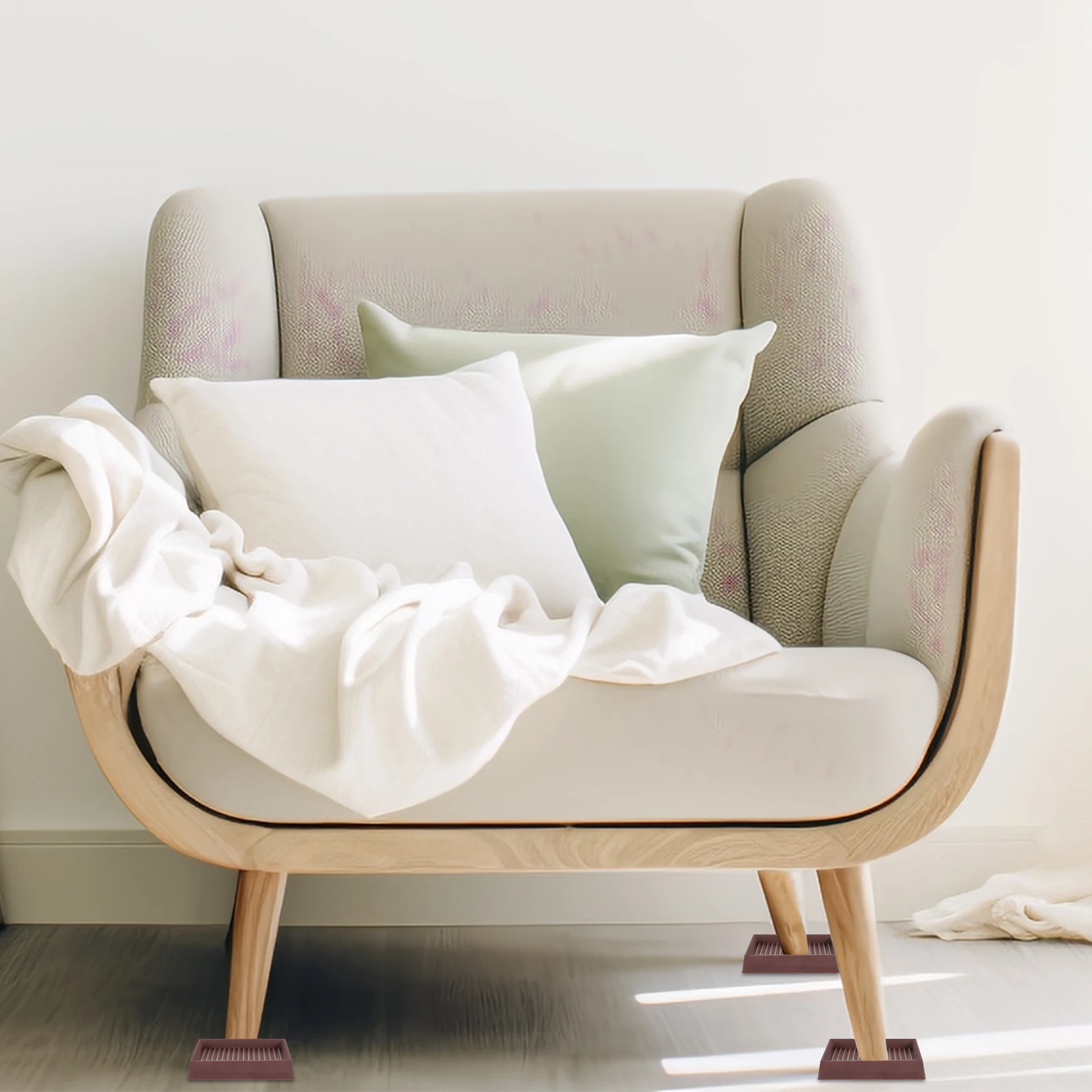 

4Pcs Furniture Pads Nonslip Floor Protectors for Bedroom Closet Sofa Hardwood Floors Furniture Pads for Hardwood Floors