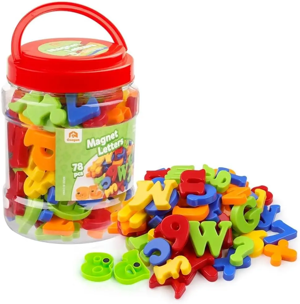

Magnetic Letters Numbers Alphabet Fridge Magnets Colorful Plastic ABC 123 Educational Toy Set Preschool Learning Spelling Counti