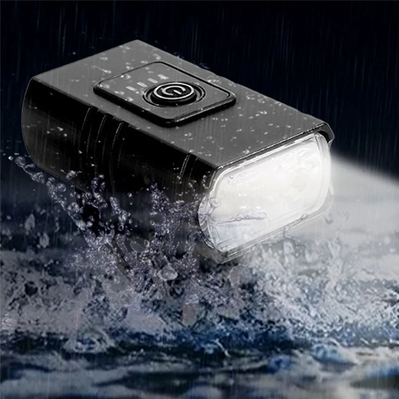 1200Ma Cycle Head Light Lamp T6 Charged Quantity Display Lamp Low and High Beam Mountain Bicycle Rechargeable