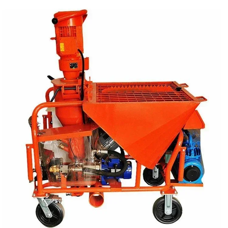 Fully Automatic Cement Plaster Spray Machine Screw Slurry Grouting Sand Material Gypsum Mortar Wall Spraying Pump