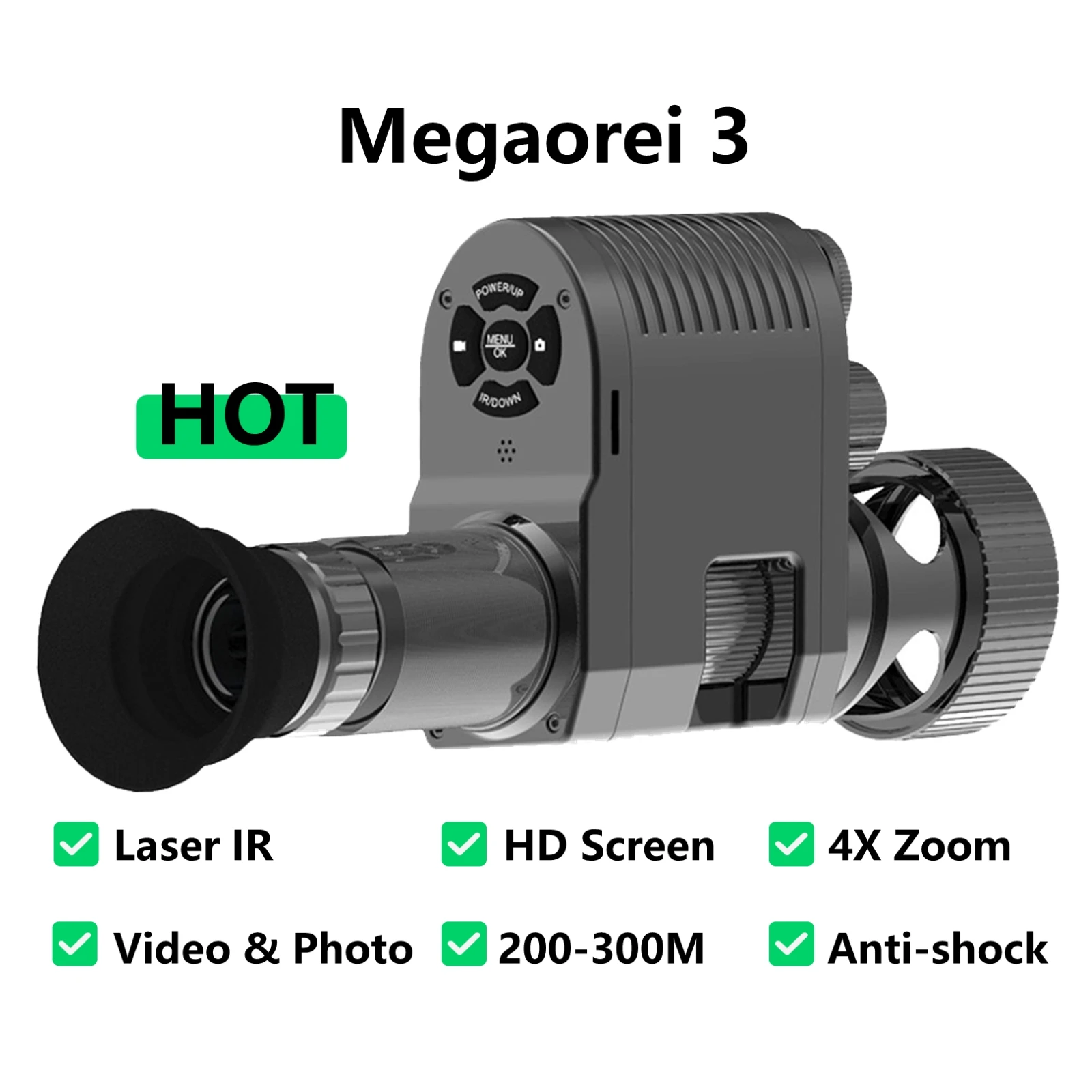 Megaorei 3 Update Outdoor hunting Tactical Riflescope Infrared night vision telescope binoculars with anti shock