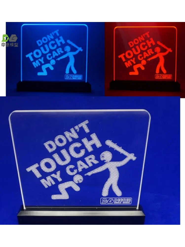 Model ciągnika DG do modeli Tamiya, wspinaczka, skala 1/14 1/12, akrylowy znak ostrzegawczy, odpowiedni dla wybranych grup, DIY