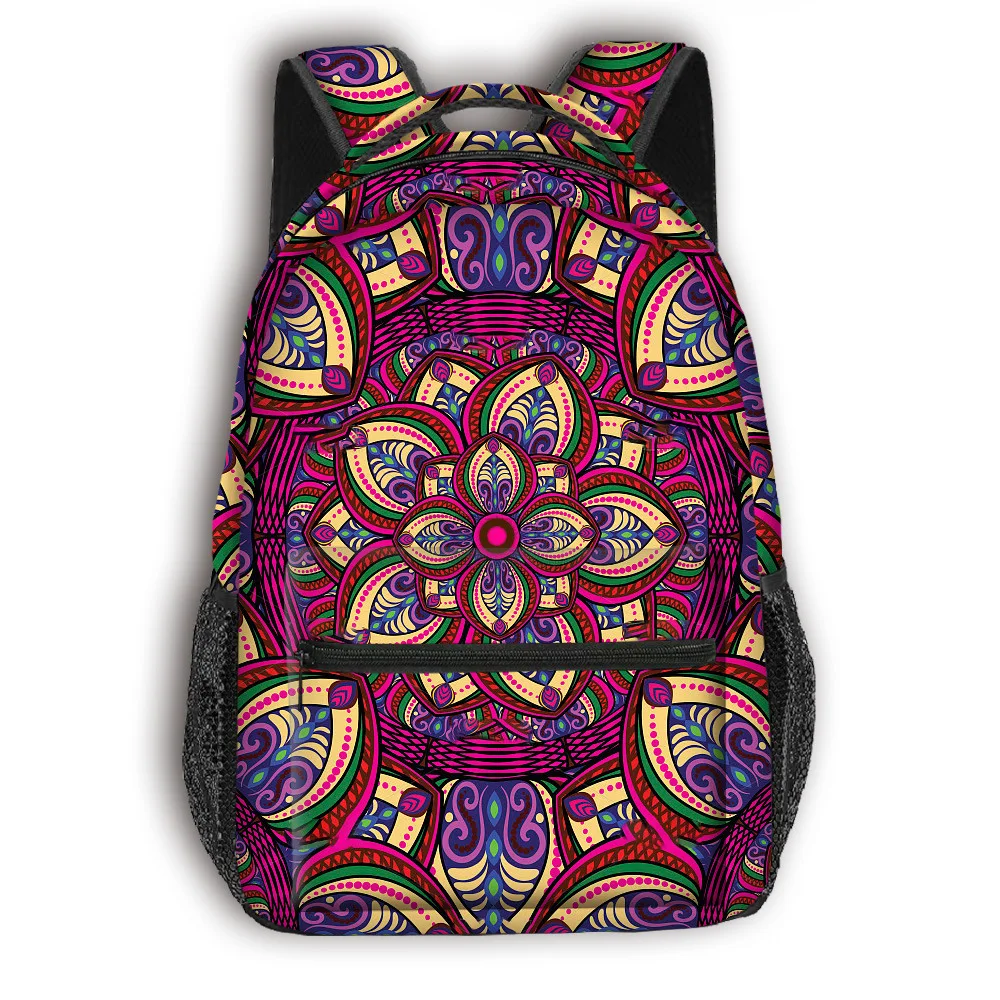 Zaini per notebook con zaino per studenti in stile etnico novità popolare di lusso Zaini da viaggio impermeabili per ragazzi/ragazze con stampa 3D Oxford