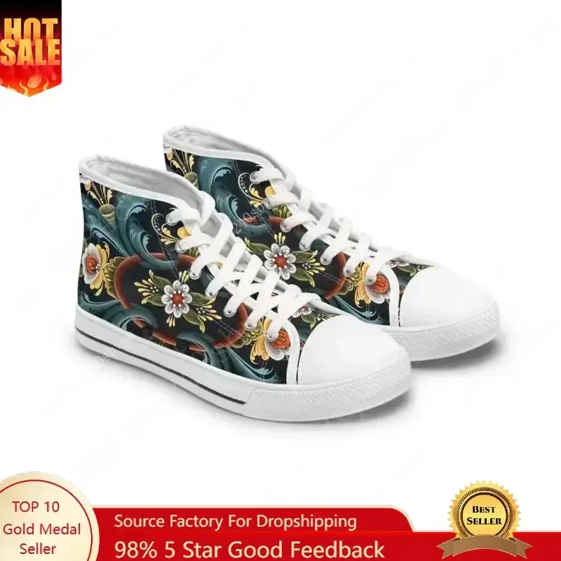 

Telemark High Top Shoes Mens Womens Teenager Sneakers Canvas High Quality Outdoor Daily Sneaker Custom Made Couple Shoe