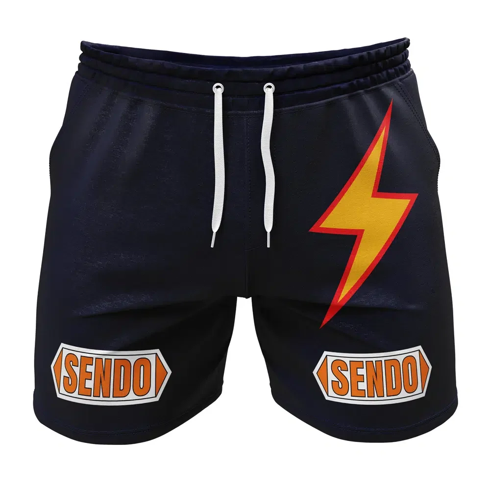 Fitness shorts cartoon sports fitness shorts thickened fabric sports leisure animation leisure 3D printing