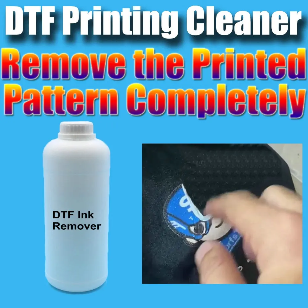 Dtf Verwijdering Dtf Inkt Lijm Print Remover Voor Kleding Zeefdruk Printer Sticker Kleefdruk Reinigende Vloeibare Onderdelen