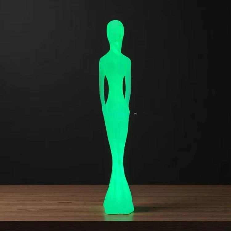 2026 hot sales Color-changing Wireless Decorative Floor s s Outdoor Wireless Mannequin Landscape s Human Standing Statue