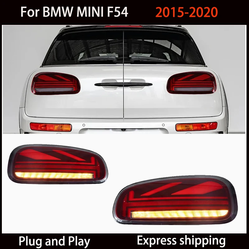 Pair of Car Tail Light Assembly For BMW MINI Cooper F54 Clubman 2015-2020 Brake Rear Light Dynamic Car LED Lights Taillight