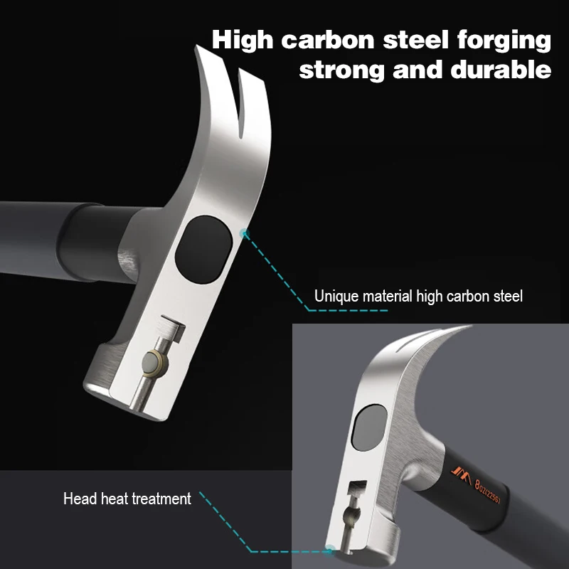 Jimihome High-Carbon Stahl Griff Klauen hammer multifunktion ale Haushalts sicherheits hammer ziehen Nagel Notfall Flucht werkzeuge
