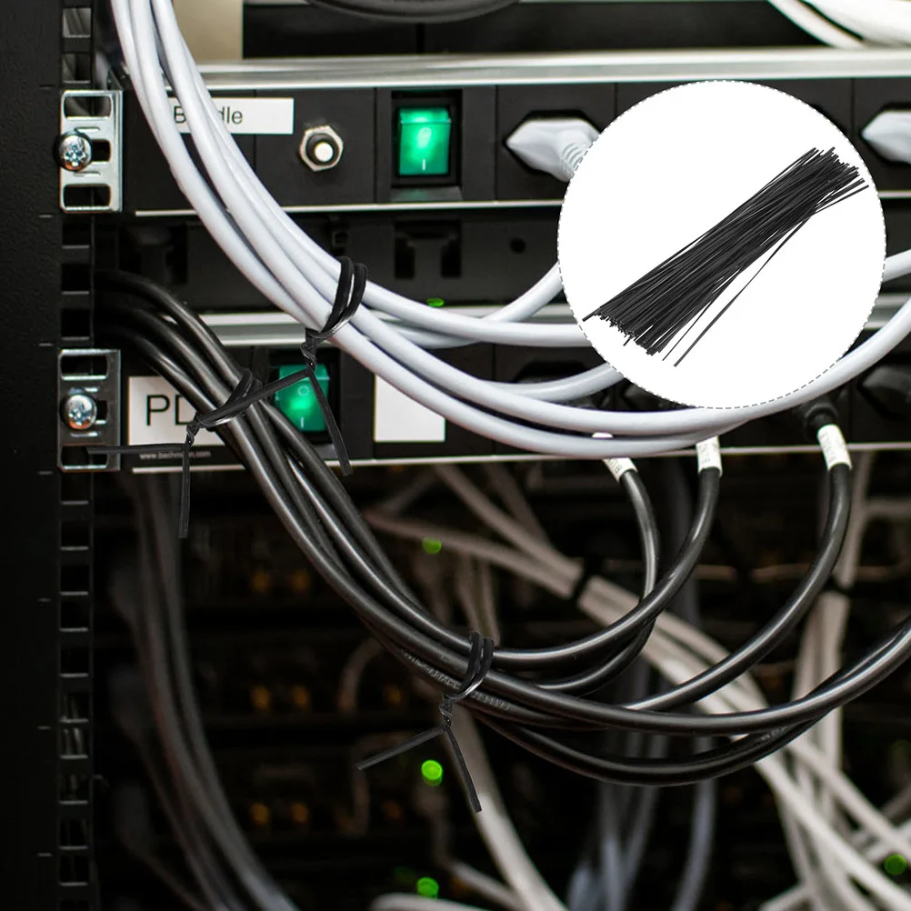 

1000Pcs Flexible Iron Wire Ties PVC Coated Twisted Ties for Gardening Plants Cable Organizing Cord Tie Wire Tie Wraps