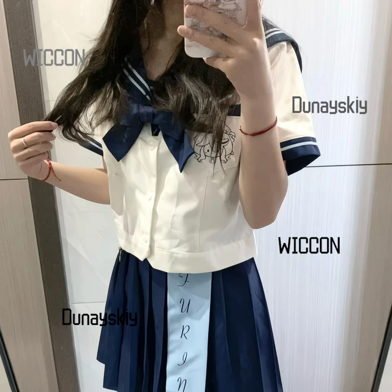 Furina cos Genshin Impact game anime cos JK school uniform Fan impression kawaii summer cool graduation daily Halloween cosplay