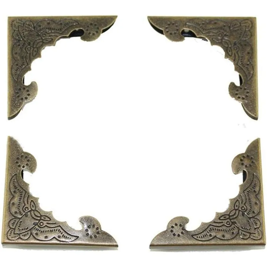 

30Pcs Metal Corner Protector 40mm Corner Protectors Cabinet Corner Protectors Decorative Vintage Album Corner Protector Corner