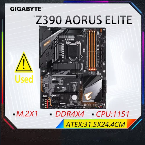 Imagen 2 del producto GIGABYTE Z390 AORUS ELITE LGA1151 con placa base Intel Z390 SATA 6 Gb/s ATX Intel