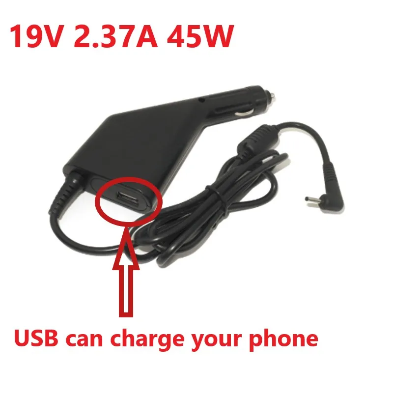 

19V 2.37A 45W Laptop Dc Car Charger for Asus ZenBook UX21 UX21K UX21E UX31 UX31E Power Adapter