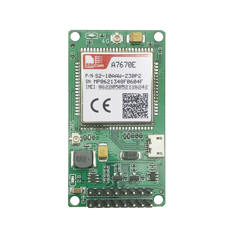 SIMCOM A7670E LTE Cat1 Placa de Desenvolvimento Módulo Sem GPS Para Eourpe Médio Oriente Afica Coreano Tailândia Banda B1 B3 B5 B7 B8 B20