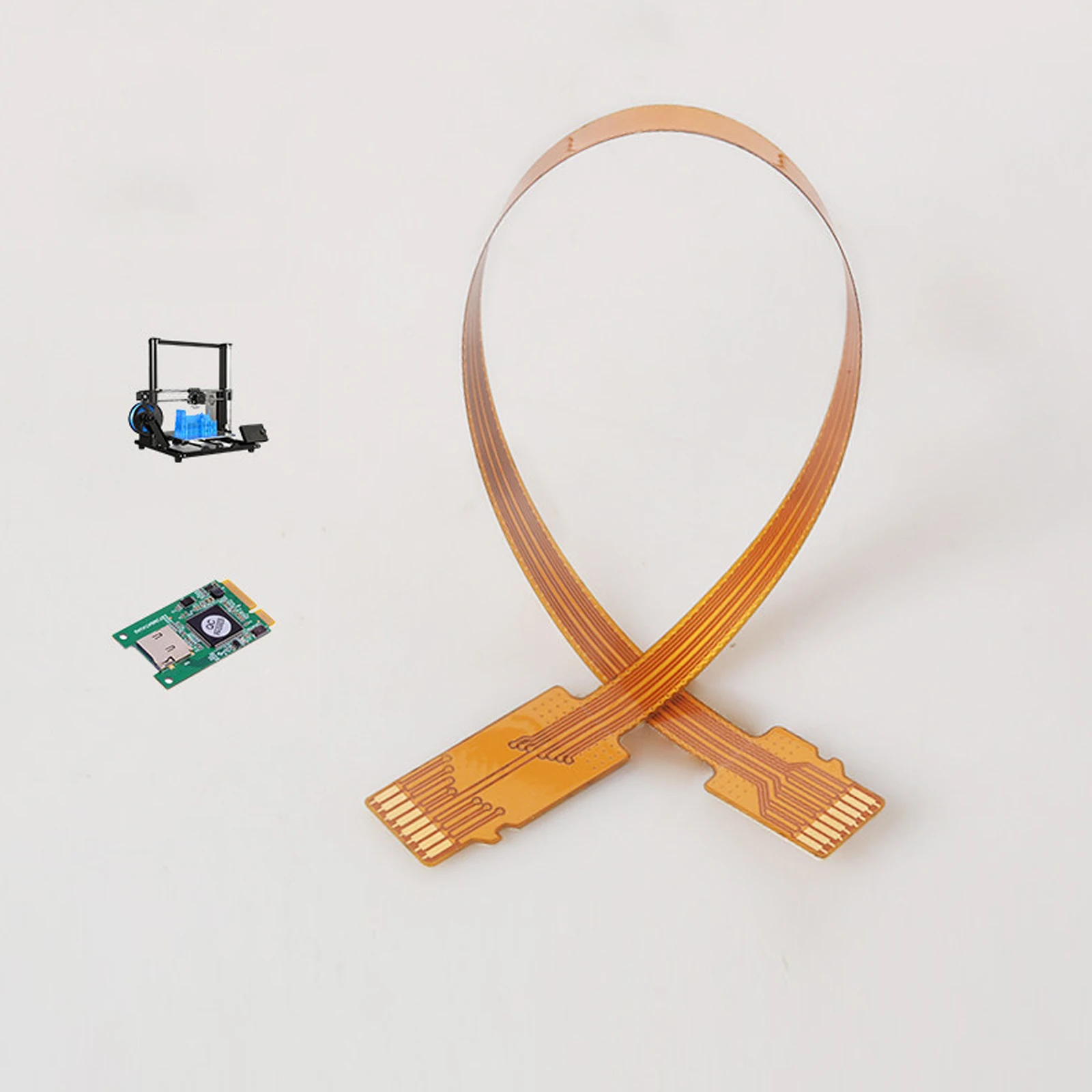 

TF to TF connector extension cable FPC wiring factory test using MicroSD device extension from male to male connector