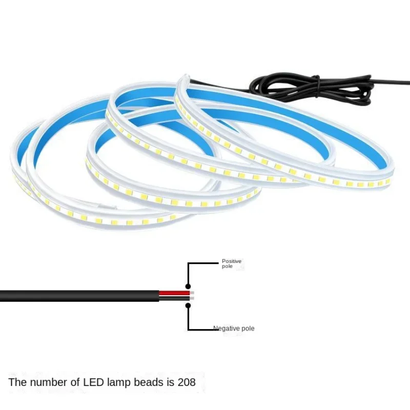 

Новый светодиодный капот автомобиля, атмосферный свет, полоса, водонепроницаемое наружное освещение автомобиля, украшение, фары, окружающий свет, 12 В, универсальный