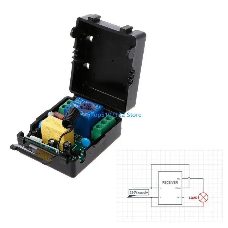 87HD 433MHz Control remoto inalámbrico 1 Módulo receptor relé RF Transmisor