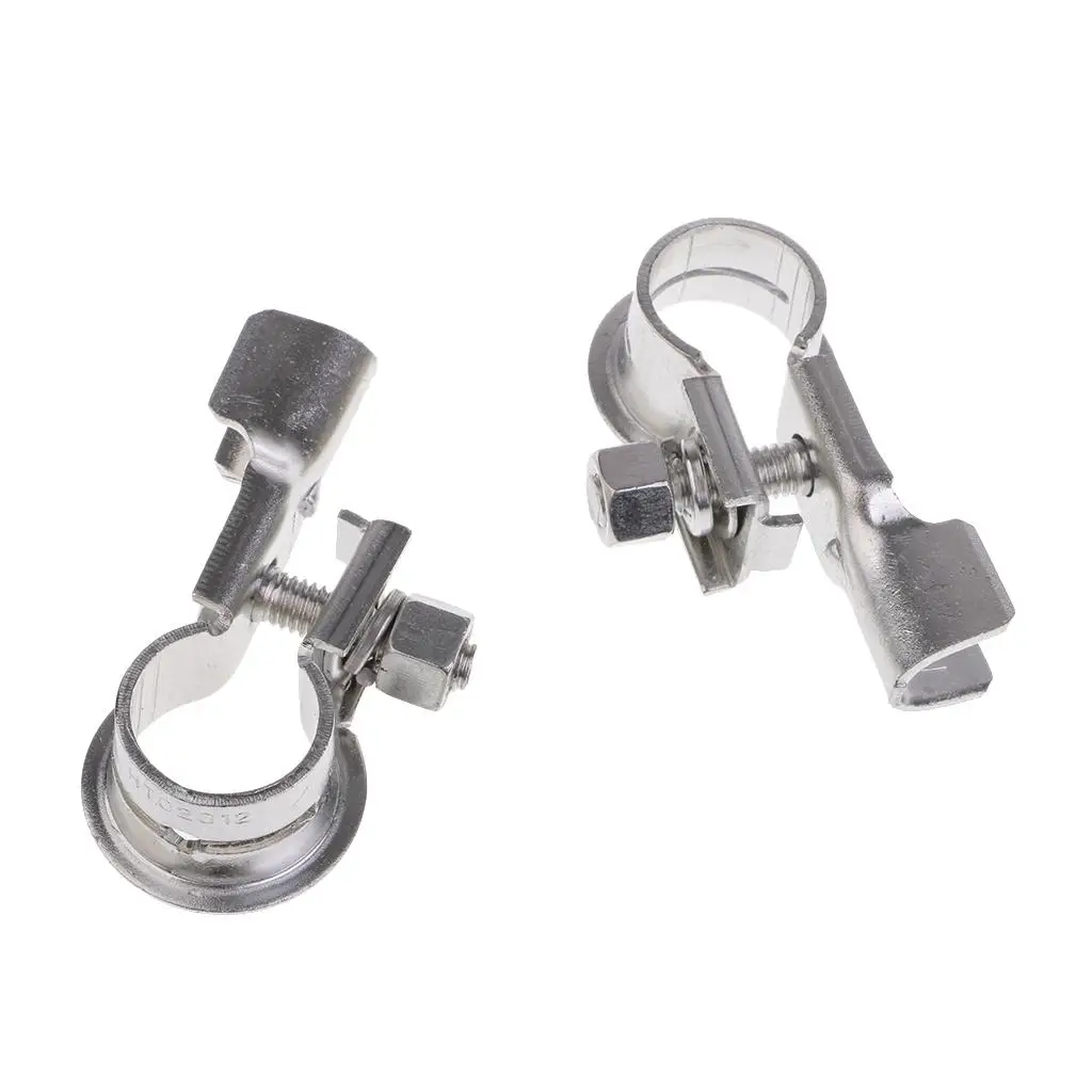 2Piece Car Copper Positive & Negative Battery Terminal Clamp Clip Connectors