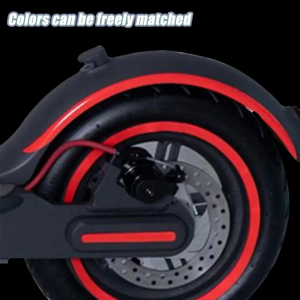 1 Set Reflective Sticker Wheel Decals Reflective Tire Applique Tape for XIAOMI M365 Pro 1S Night Safety Warning Cover