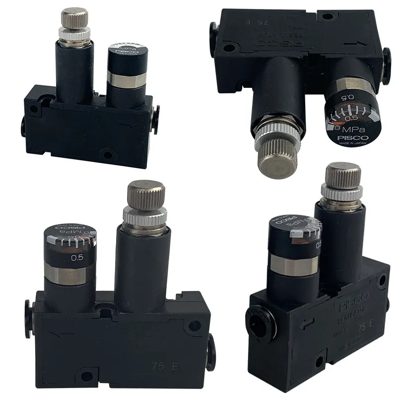 RVUM4-4 RVUM6-6 RVUM8-8 LRMA-QS-4 LRMA-QS-6 Mini Pneumatic Pressure Regulator Micro Air Reducing Valve for Air Compressor