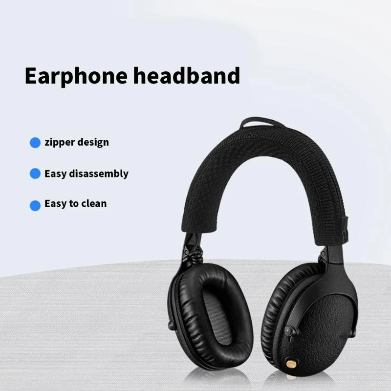 103F Soft Fabric Headband Cover for Monitor1/2 Over Ear Headphones Headbeam Cover Providing Comfort Against Wear Scratches