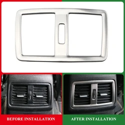 Car Rear Seat Air Conditioning Outlet Frame Trim for BMW X1 F48 2016 - 2021  AC Vent Center Armrest Box Cover Accessories