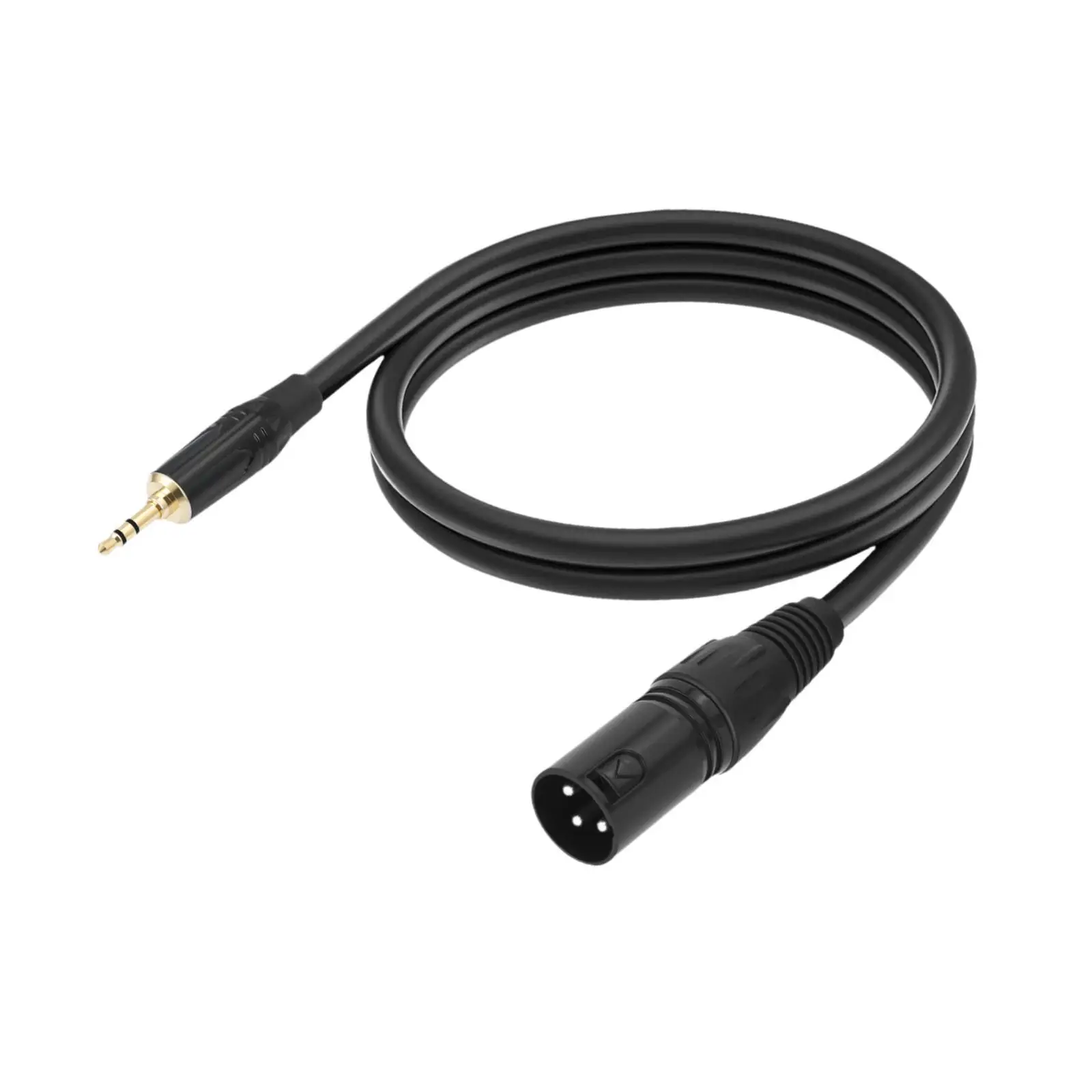 Unbalanced 3.5mm TRS to XLR Male Cable 1/8 inch TRS Stereo Male to XLR Male Cable for Smartphone Laptop Musical Creation Tablet