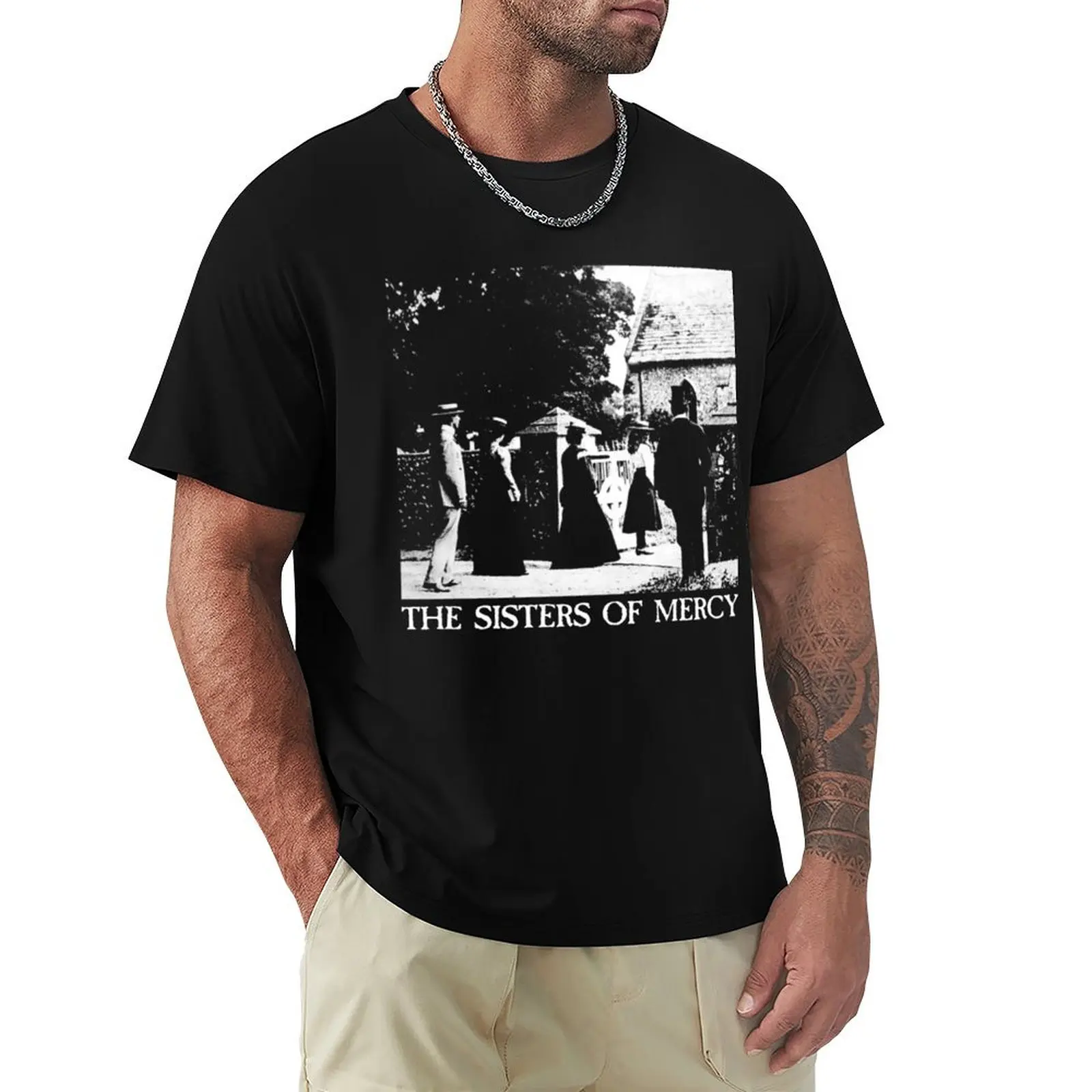 Мужская футболка с надписью The поврежденных сестрами милосердия Essential (1), летний топ, черные и белые футболки