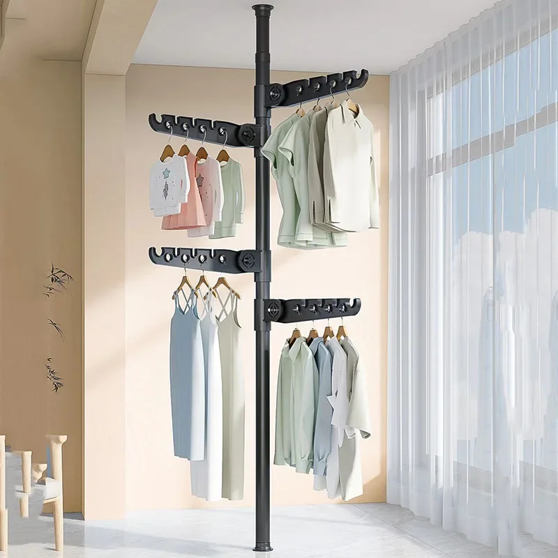 Garment Metal Clothing Rack Floor Boutique Corner Living Room Standing Clothing Rack Modular Porte Manteau Hallway Furniture