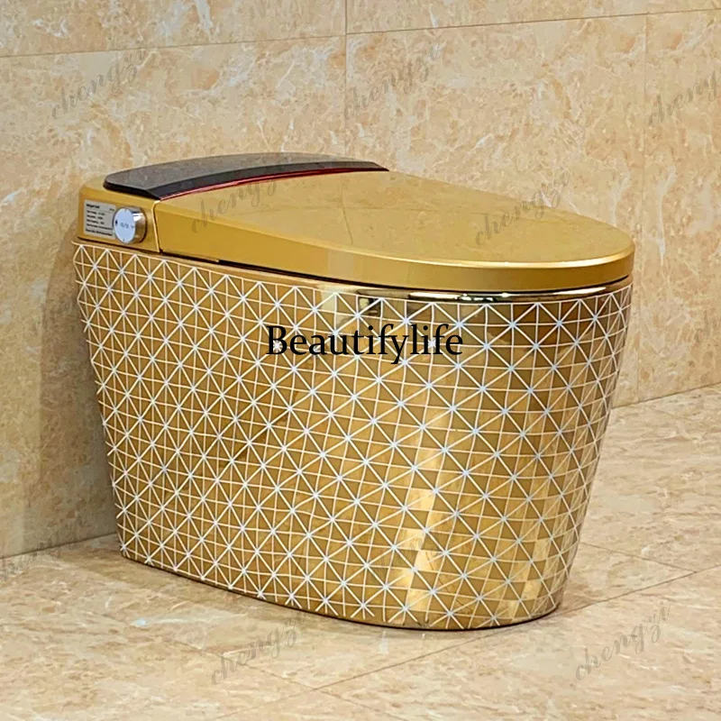 S178 smart toilet automatic gold toilet with remote control siphon gold  toilet