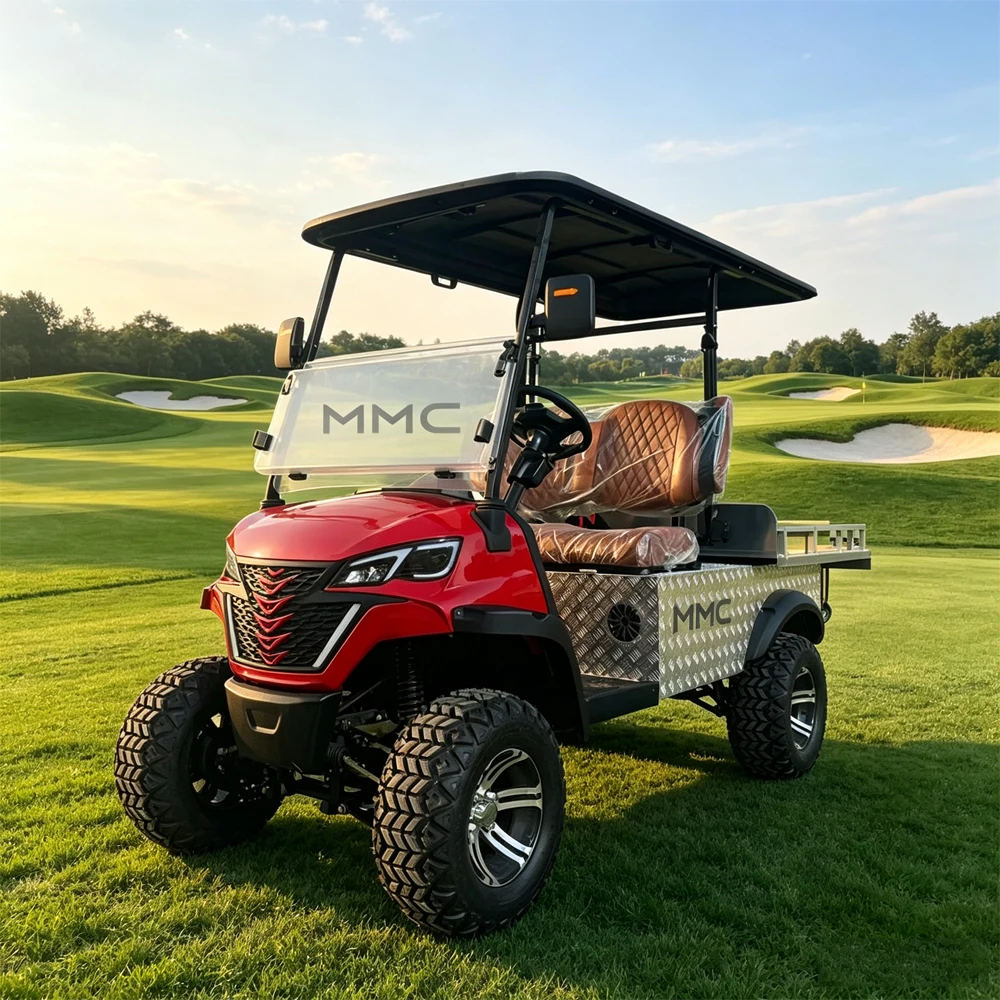 Best Seller Electric Utility Vehicle 2 Seats Electric Cargo Truck Golf Cart with Luggage Box for Sale Electric Golf Carts