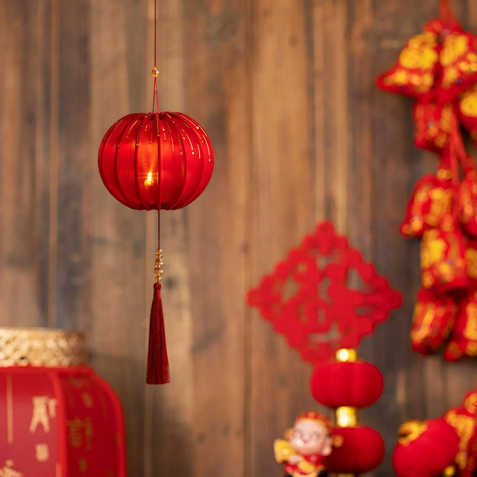 2025 Chinese New Year Lantern DIY Craft Set Red for Wedding Party Shop