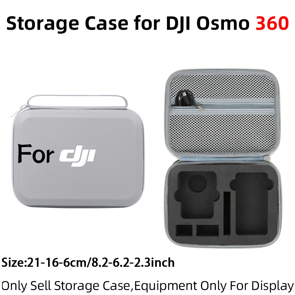 حقيبة حمل لـ OSMO 360 Adventure Combo حقيبة تخزين مقاومة للصدمات صندوق سفر حقيبة يد محمولة لملحقات كاميرا DJI OSMO 360
