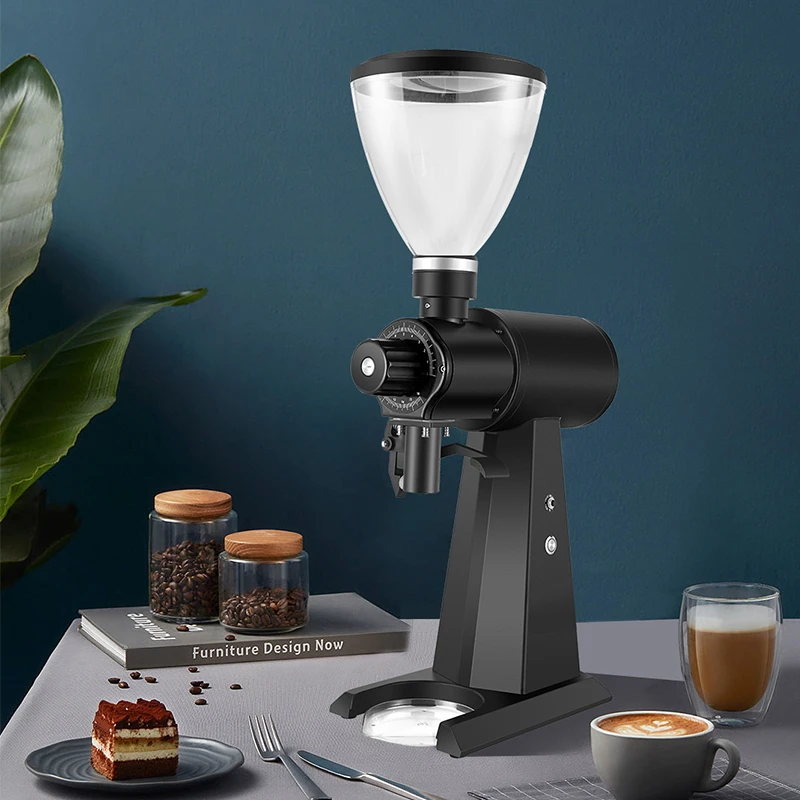 Espresso Grinder Commercial Coffee Grinder Electric Machine 98mm Flat Burr Professional Coffee Bean Grinder Factory Supply 6