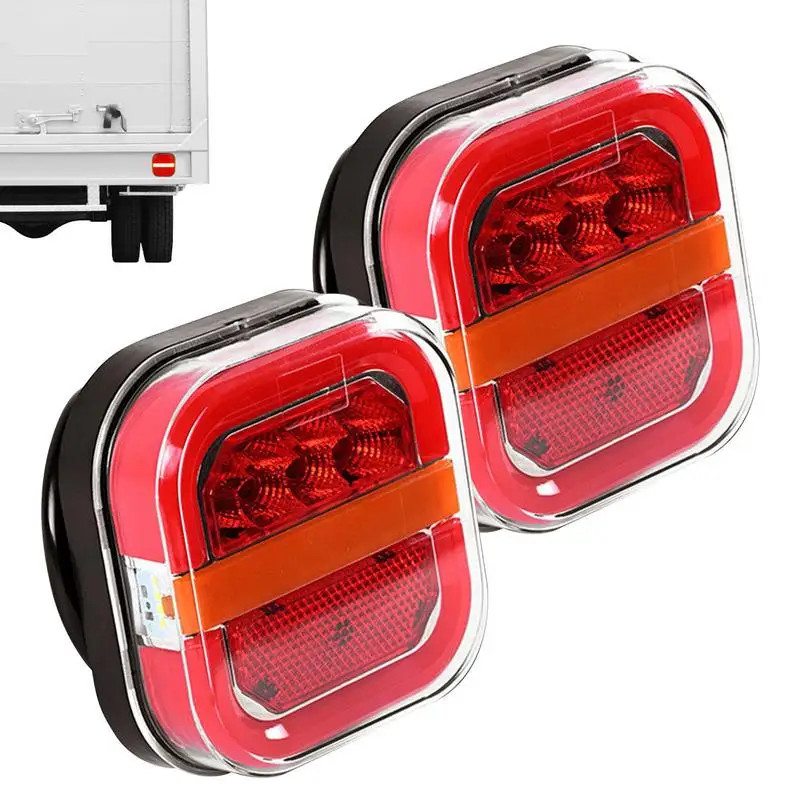 

Trailer Tail Lights LED LED Lights Trailer Brake Lights License Plate Taillight LED Taillights Square Trailer Tail Light For