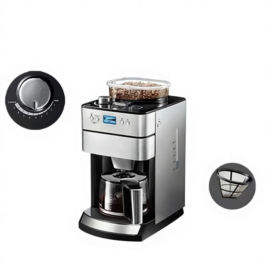 Fully Automatic Espresso Coffee Machine Stainless Steel 15 Bars Pump Pressure Fast Brewing Auto Clean Hotels Outdoor Household