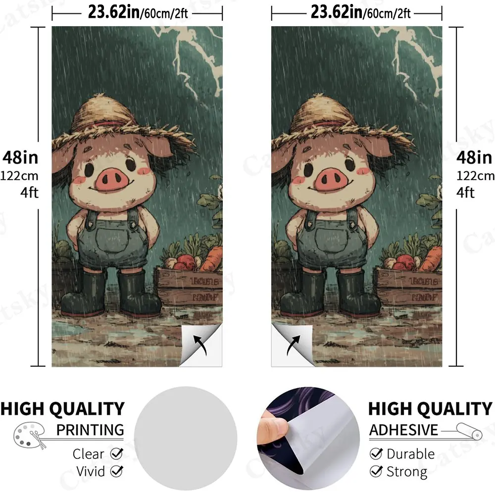Pig  in Rain - Sandbag Board for Fitness Training, Heavy-Duty Wear-Resistant Sandbag Boards for Home Gym and Outdoor Workouts, S