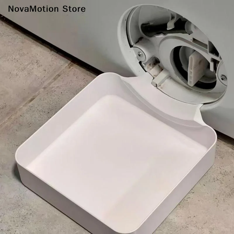 [NM]Washing Machine Drainage Tray 3D Printing Drain Funnel Tray For Cleaning Lint Filters Water Catch Tray Stops Floor Spills