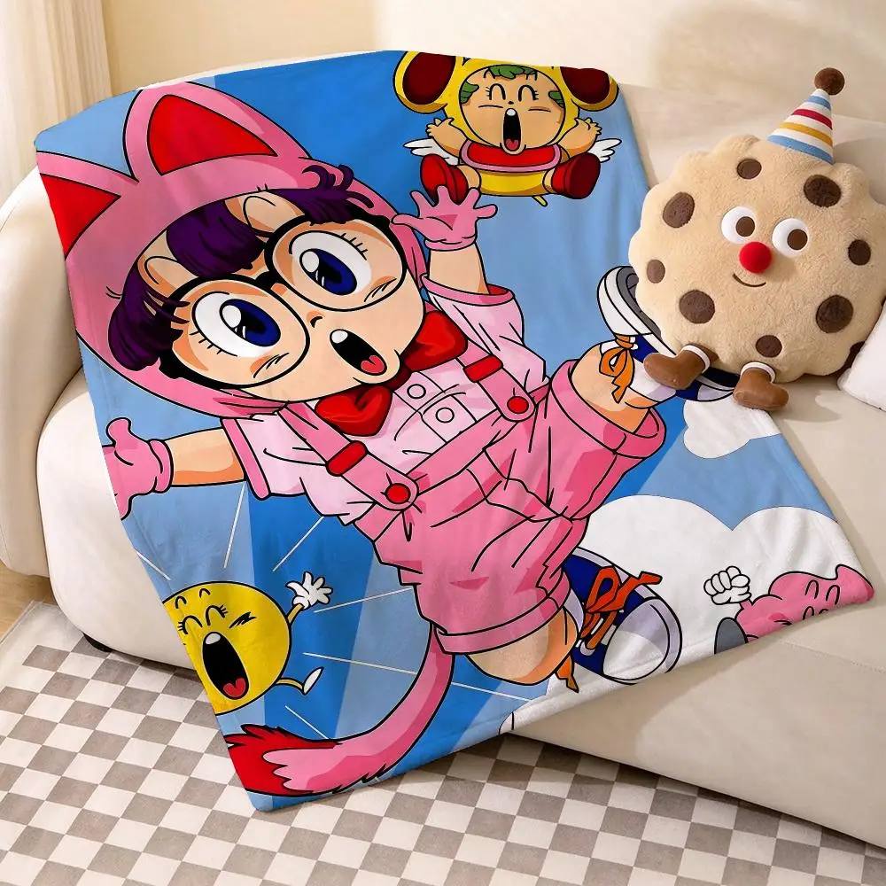 Anime P-Arale Throw Bedding Home Decoration For Kids Adults Warm Flannel Soft Comfortable Home Bed
