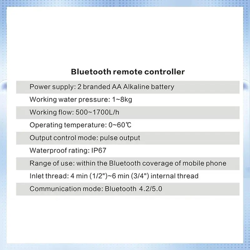 AD-Smart Life Bluetooth Garden Home Irrigation Watering Timer Wifi Water Timer Mobile Phone Remote Controller Easy Install (A)