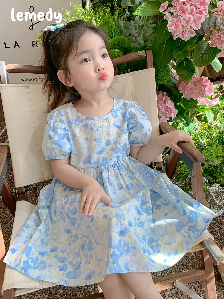 abito-da-principessa-per-bambine-lemedy-vestito-estivo-a-maniche-corte-con-stampa-floreale-stile-coreano-in-fibra-di-poliestere-abbigliamento-per-bambini