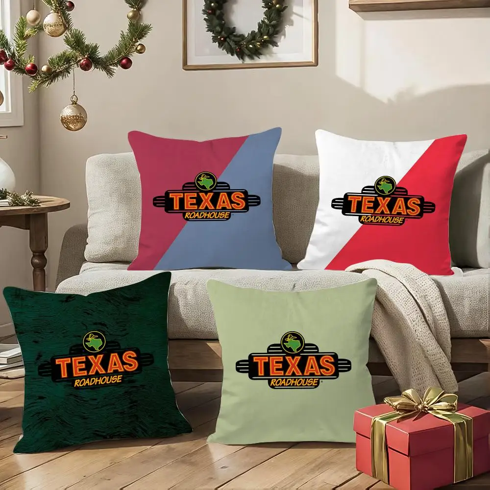 

Road Trip Restaurant Travel Tips T-Texas Roadhouse Наволочка для подушки, для дивана, гостиной, спальни, изголовья кровати, спинки, подушки-валика