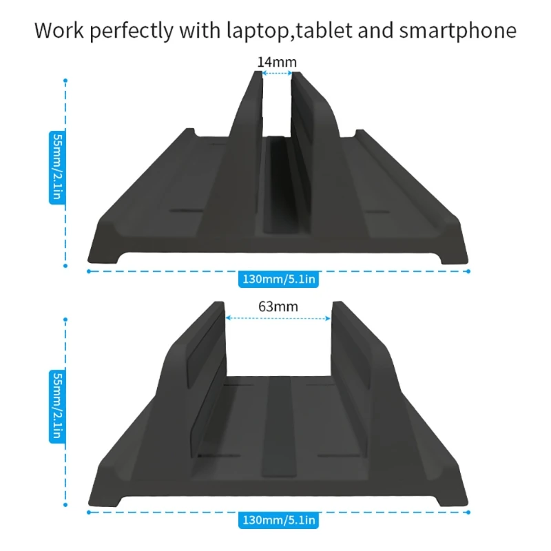 Vertikale Laptop Ständer Halter ABS Einstellbare Desktop Notebook Dock platzsparende Lagerung Halterung für MacBook/Oberfläche/HP/Dell