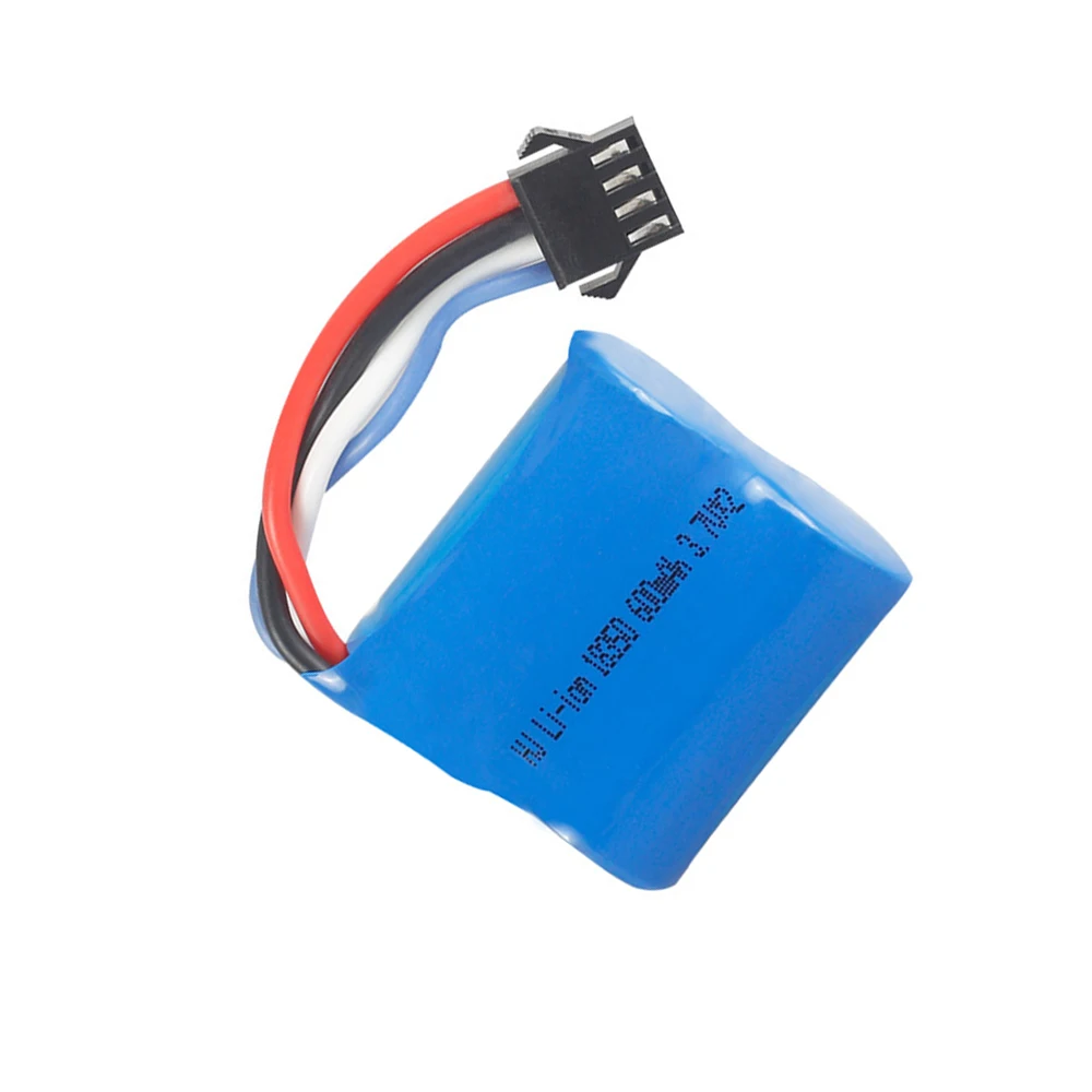 Akumulator Lipo 3,7 V * 2 600 mAh do łodzi RC UDI001 UDI 001 18350 15C SM-4P wtyczka 7,4 V akumulator do zabawek łódź motorowa akcesorium zamienne