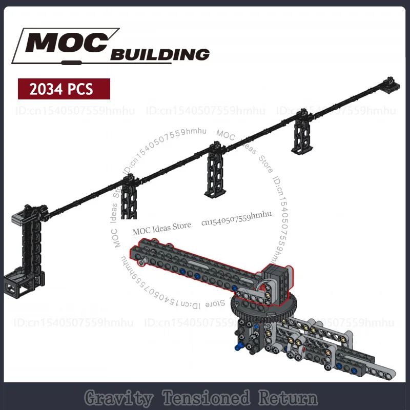 GBC Module Tensioned Return Moc Building Blocks Technology Bricks Sports Ball DIY Assembly Collection Display Toys Xmas Gift