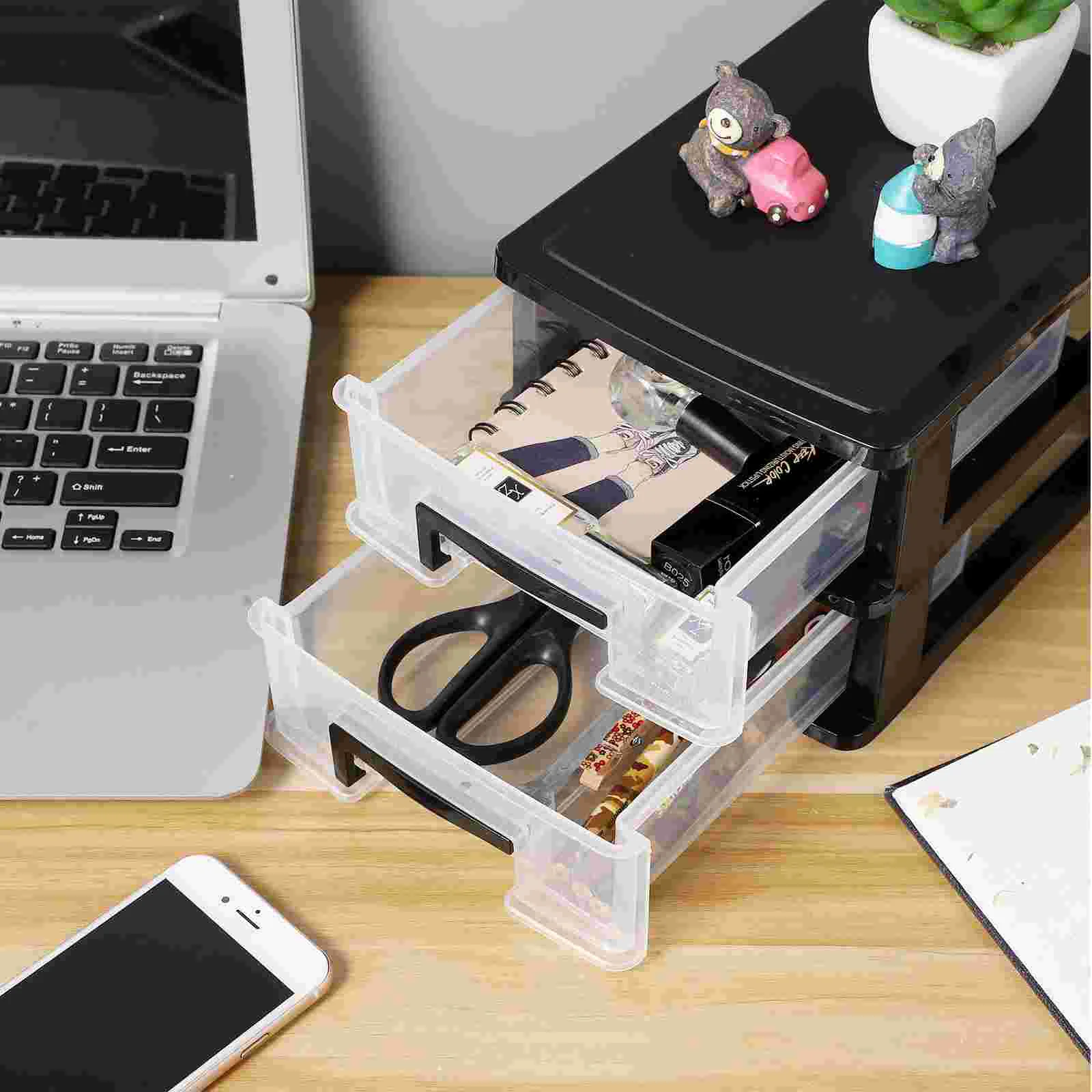 

Drawer Type Storage Cabinet 5 Tiers Multi layer Shelf Lightweight Portable Office Study Room ganizer Plastic Furniture Desktop