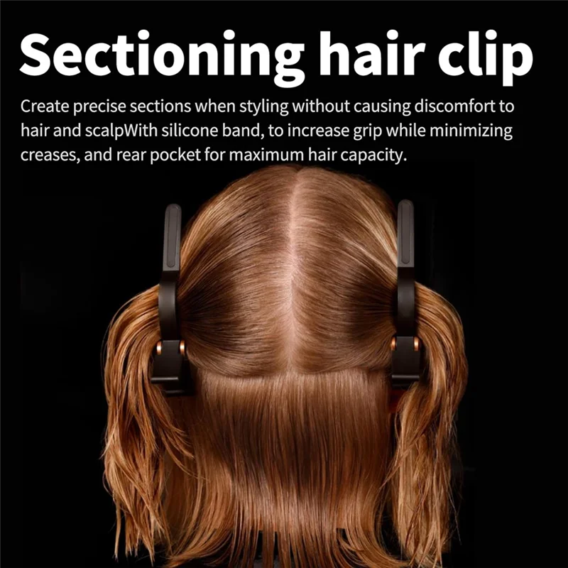 BAAM-4 قطع لمشابك الشعر دايسون اير راب، 2 واسعة و2 قبضة مضادة للانزلاق، الجزء رقم 973267-01 لتصفيف الشعر باللون الأحمر الوردي