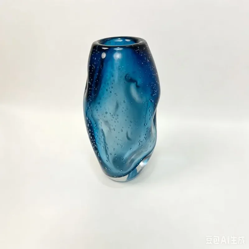 Modern Glazed Ceramic Vase Irregular Shape Flower Arrangement Decor for Living Room Hotel Wine Cabinet Light Luxury Home